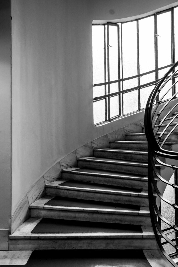 Detailed and elegant iron staircase